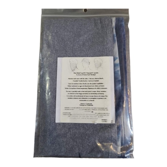 Nordstrom Neck Gaiters Set Of 2 Blue Tie Dye & Grey - Picture 2 of 2